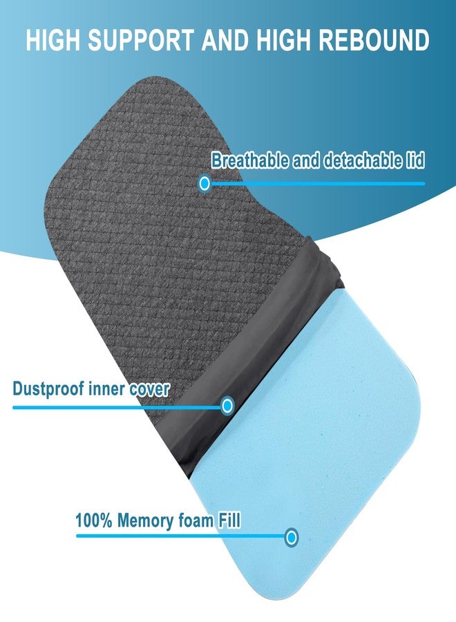 MINUPWELL Knee Pillow for Side Sleepers, 100% Memory Foam Filling Leg Pillow for Side Sleeping, 4" Height Leg Pillow for Relieving Leg, Back, and Knee Pain Breathable & Pressure-Relieving Support - 18"x30"x4" - Image 4